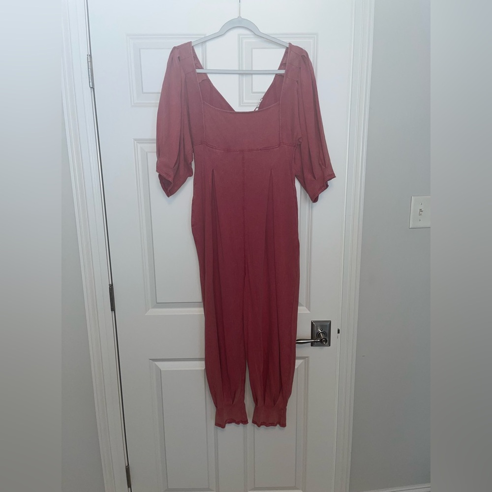 Free People Lotta Love Romper- Candy Apple
